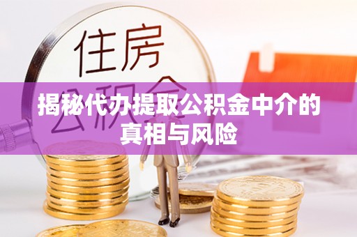 归仁揭秘代办提取公积金中介的真相与风险
