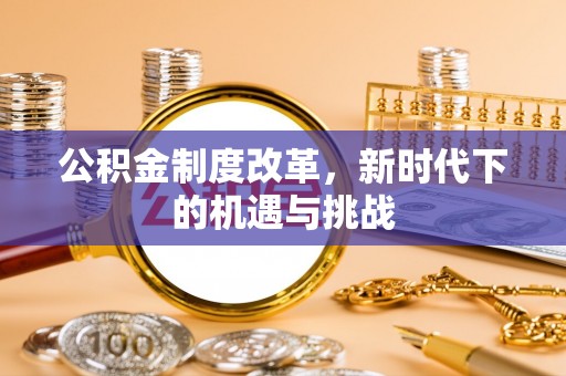 归仁公积金制度改革，新时代下的机遇与挑战