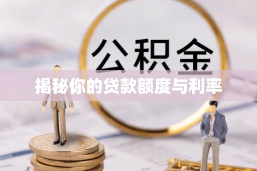 归仁揭秘你的贷款额度与利率