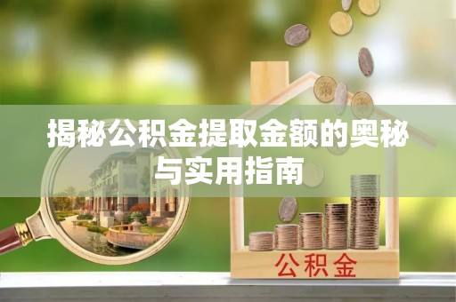 归仁揭秘公积金提取金额的奥秘与实用指南
