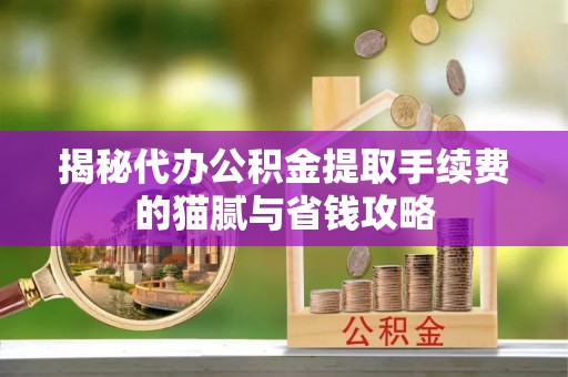 归仁揭秘代办公积金提取手续费的猫腻与省钱攻略